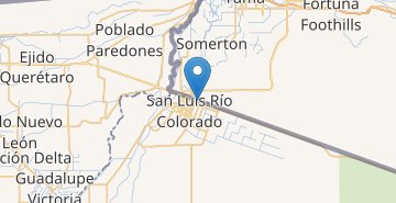 Карта Сан Луис Рио Колорадо