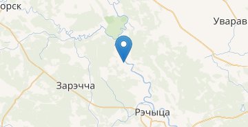 Мапа Милоград, Речицкий р-н ГОМЕЛЬСКАЯ ОБЛ.