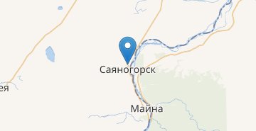 Mapa Sayanogorsk