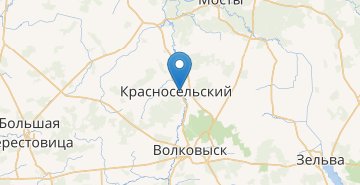 地图 Krasnoselskiy, Volkovysskiy r-n GRODNENSKAYA OBL.