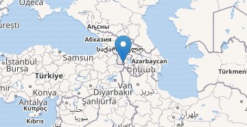 Mapa Arménie