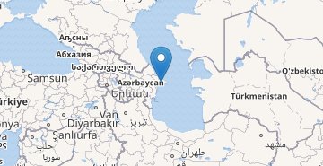 Mapa Ázerbájdžán