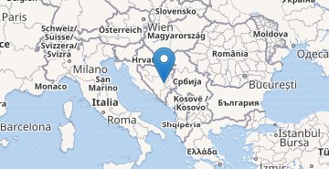 Мапа Боснії і Герцеговини