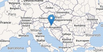 Mapa Chorwacja