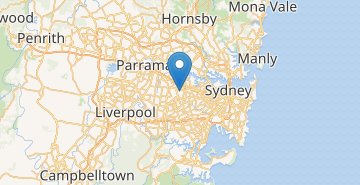 Карта Сидней