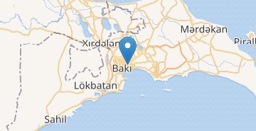 Mapa Baku