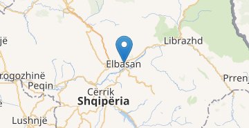 Mapa Elbasan