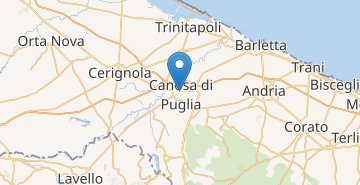Map Canosa di Puglia