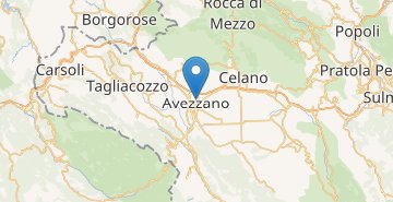 Mapa Avezzano