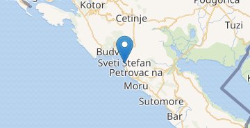 Mapa Sveti Stefan