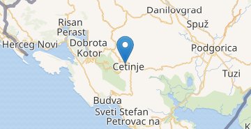 地图 Cetinje
