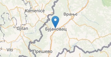 Mapa Bujanovac