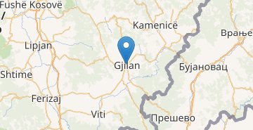 Map Gjilan