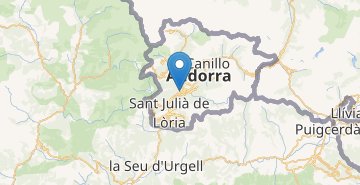 Mapa Andorra la Vella