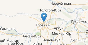 Mapa Grozny