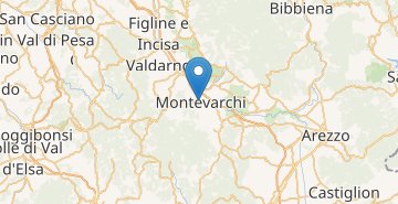 地图 Montevarchi