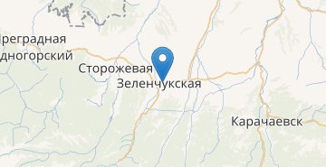 Mapa Zelenchukskaya