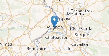 Mapa Avignon