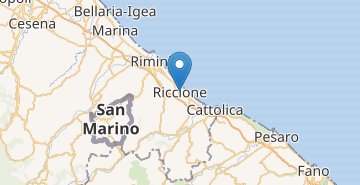 地图 Riccione
