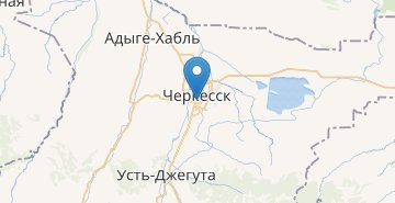 Карта Черкесск