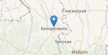 Мапа Бєлорєченськ