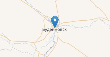 Map Budyonnovsk