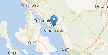 Map Novi Vinodolski