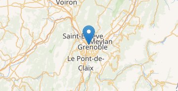 Mapa Grenoble