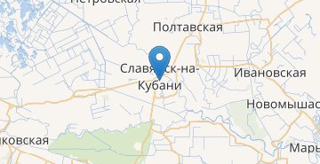 地图 Slavyansk-na-Kubani