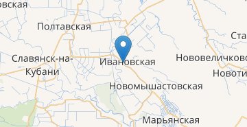 Карта Ивановская (Краснодарский край)