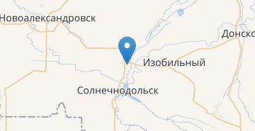 地图 Novotroitskaya (Stavropolskiy kray)