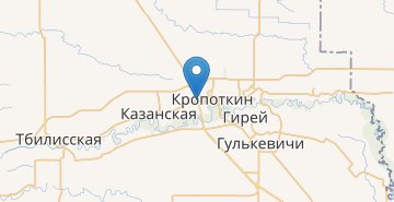 Map Kropotkin (Krasnodarskiy kray)