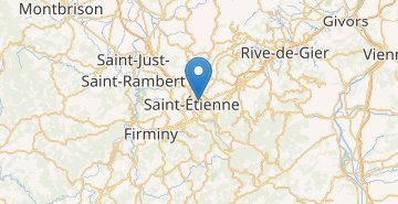 Map Saint-Étienne