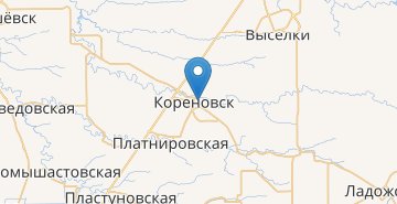 Mapa Korenovsk