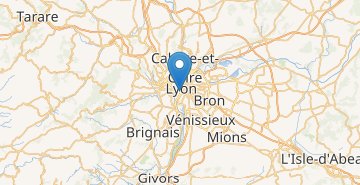 Mapa Lyon