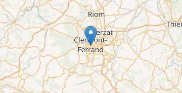 Mapa Clermont-Ferrand