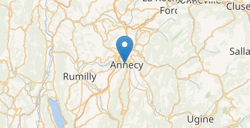 Mapa Annecy