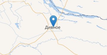 Map Dyvne (Stavropolskiy kray)