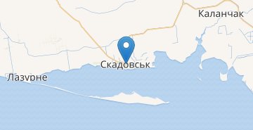 Mapa Skadovsk