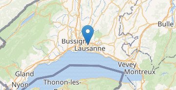 Mapa Lausanne