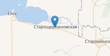 Карта Старощербиновская (Краснодарский край)