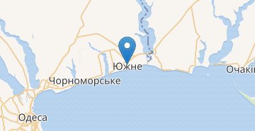Mapa Yuzhne (Odeska obl.)