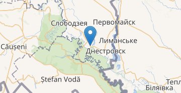 Карта Красное (Слободзейский р-н)