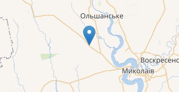 Mapa Krynychky (Mykolaivska obl.)