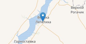Map Velyka Lepetyha