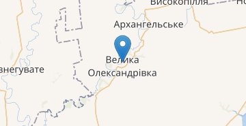 Map Velyka Oleksandrivka (Khersonska obl.)