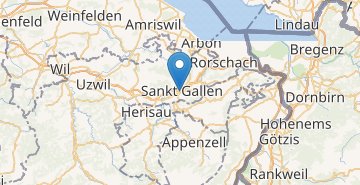 Mapa Sankt Gallen
