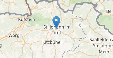 地图 Sankt Johann in Tirol