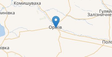 Map Orikhiv (Zaporizhska obl.)