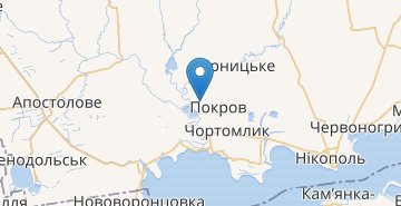 Mapa Ordzhonikidze (Pokrov, Dnipropetrovska obl.)